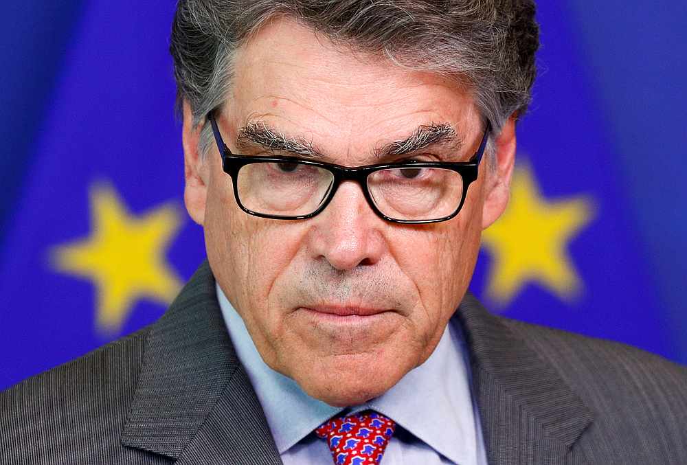 US Energy Secretary Rick Perry during a news conference at the EU Commission headquarters in Brussels, Belgium May 2, 2019. u00e2u20acu201d Reuters pic