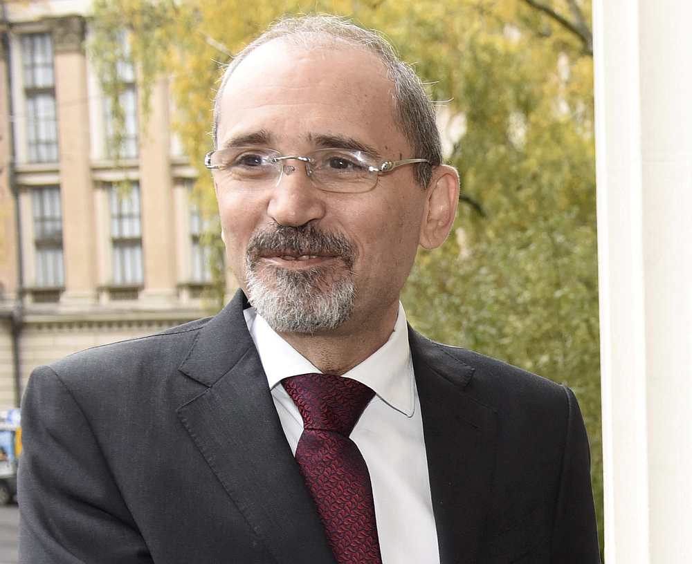 Jordanian Foreign Minister Ayman Safadi in Helsinki, Finland October 18, 2019. u00e2u20acu201d Lehtikuva/Heikki Saukkomaa pic via Reuters