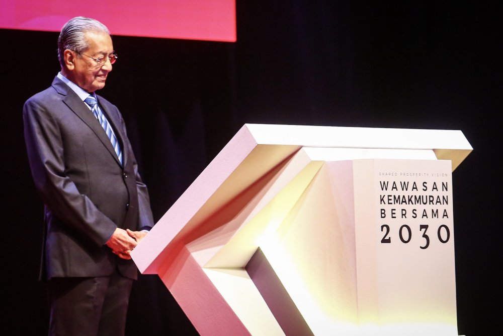 Prime Minister Tun Dr Mahathir Mohamad officiates the Shared Prosperity Vision 2030 in Kuala Lumpur October 5, 2019. u00e2u20acu2022 Picture by Hari Anggara