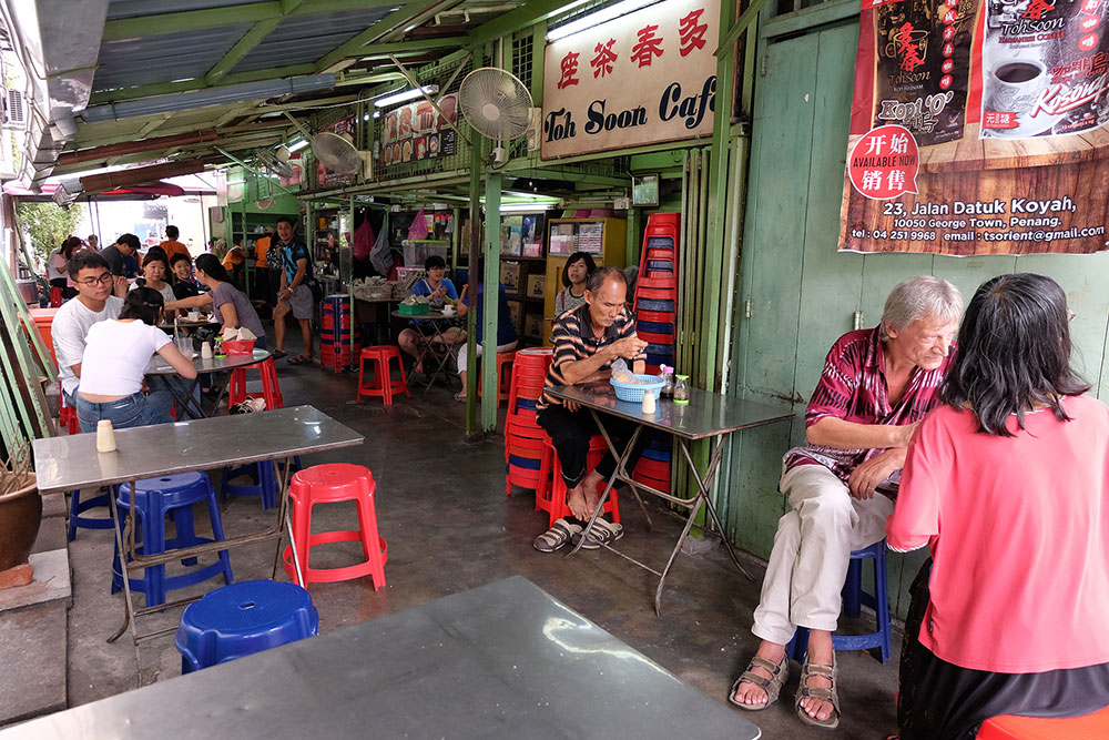 The original Toh Soon cafe is in an alley off Campbell Street, Penang.