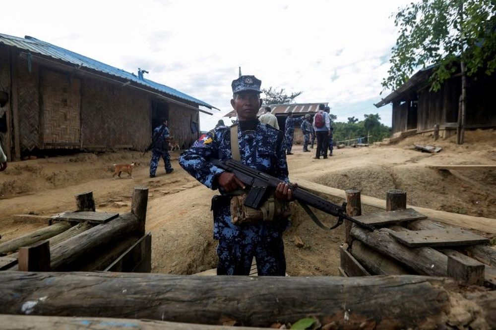 Myanmar has deployed thousands of troops to Rakhine state in a bid to crush an insurgency. u00e2u20acu201d AFP pic