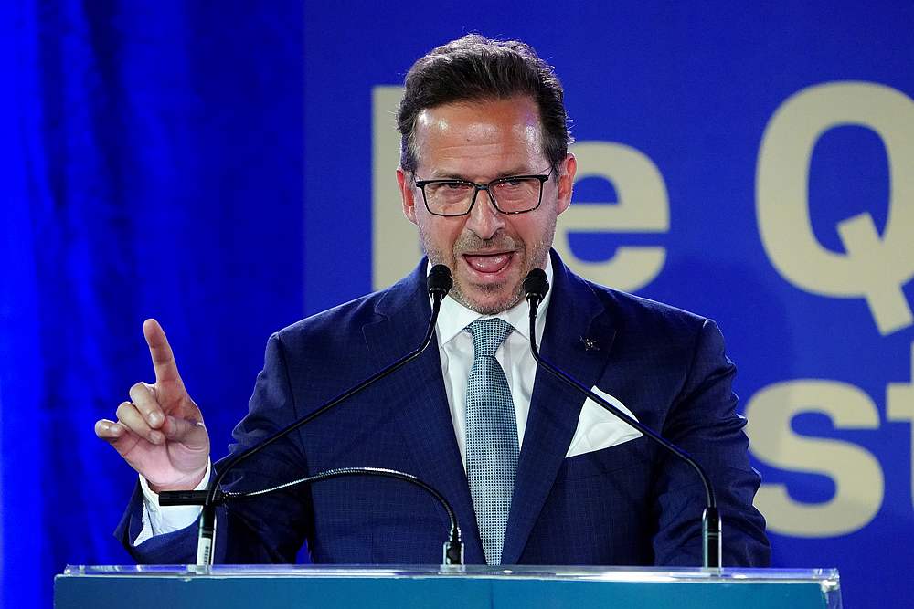 Yves-Francois Blanchet, leader of the Bloc Quebecois, speaks at a rally in Saint-Jean-sur-Richelieu, Quebec, Canada October 19, 2019. u00e2u20acu201d Reuters pic 