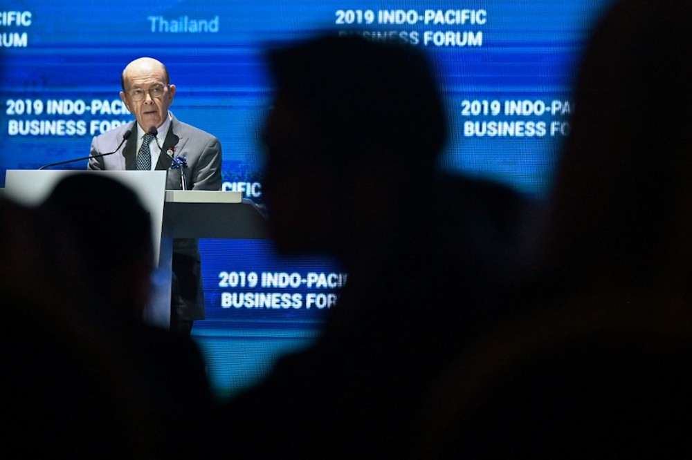 US Secretary of Commerce Wilbur Ross speaks at the Indo-Pacific Business Forum in Bangkok November 4, 2019, on the sidelines of the 35th Association of Southeast Asian Nations (Asean) Summit. u00e2u20acu201d AFP pic