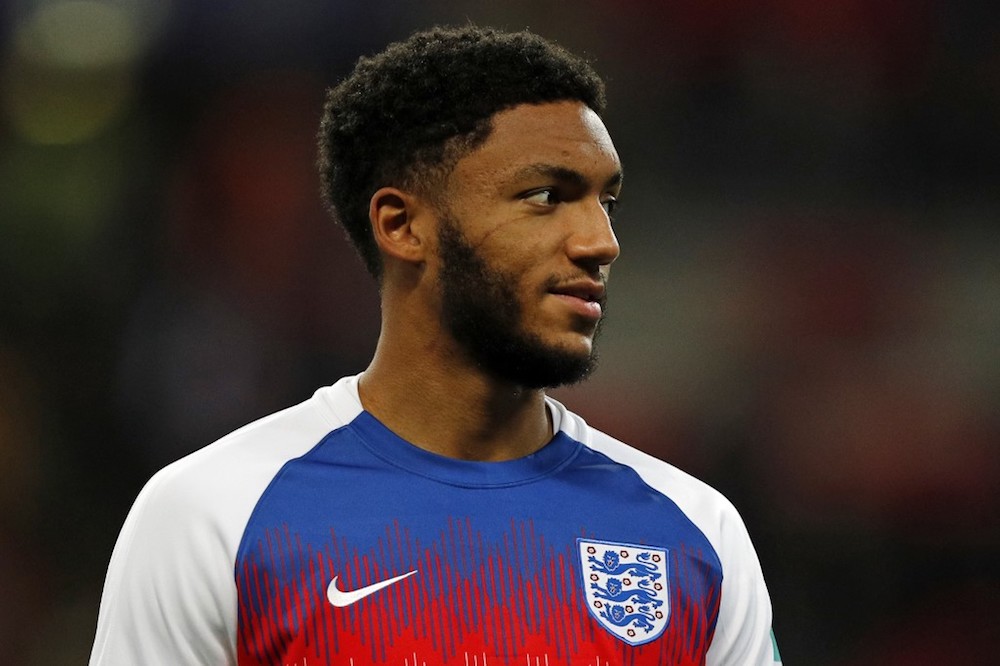 Englandu00e2u20acu2122s defender Joe Gomez warms up ahead of the Uefa Euro 2020 qualifying first round Group A match with Montenegro at Wembley Stadium in London November 14, 2019. u00e2u20acu201d AFP pic