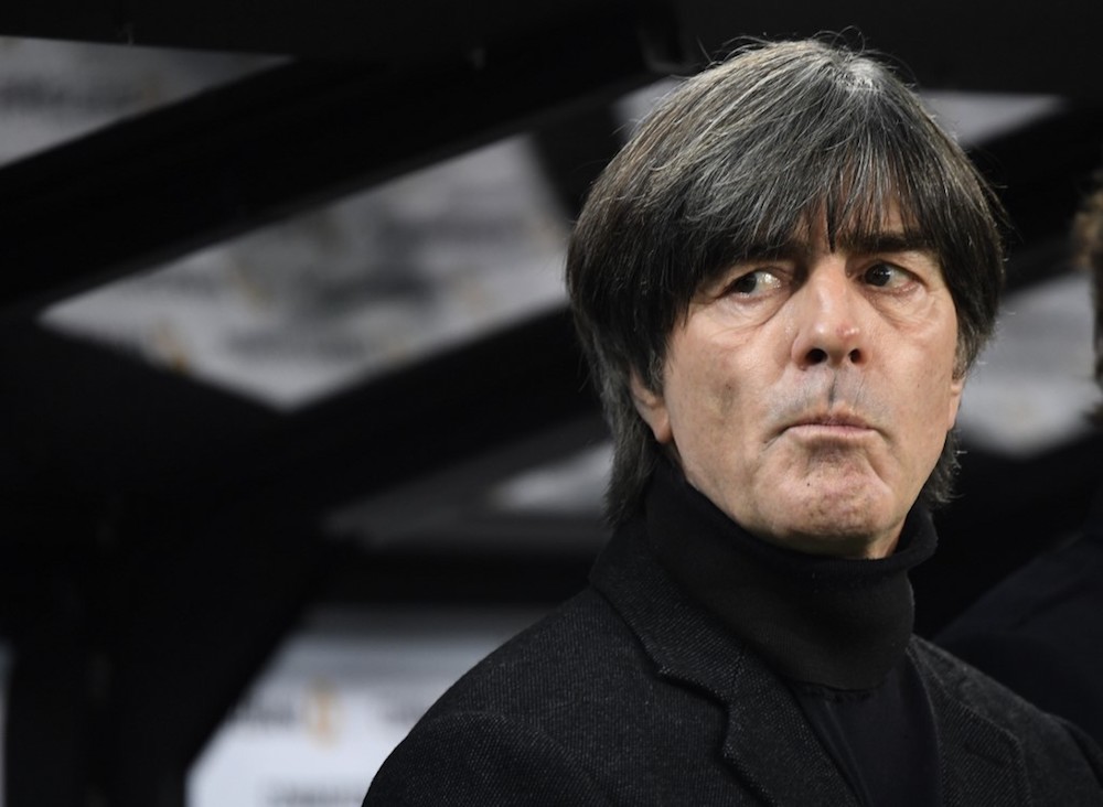 Germanyu00e2u20acu2122s coach Joachim Loew waits before the start of the Euro 2020 Group C qualification match with Belarus in Moenchengladbach November 16, 2019. u00e2u20acu201d AFP pic