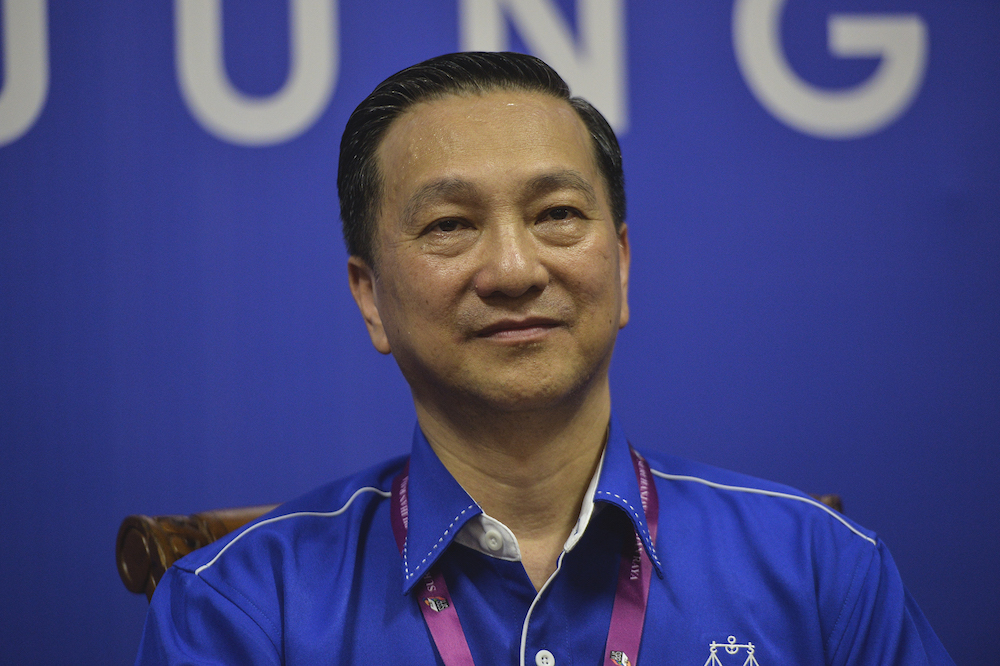 Barisan Nasionalu00e2u20acu2122s (BN) candidate Datuk Seri Wee Jeck Seng speaks to reporters during the press conference at Umno Pontian headquarters in Pontian November 2, 2019. u00e2u20acu201d Picture by Shafwan Zaidon