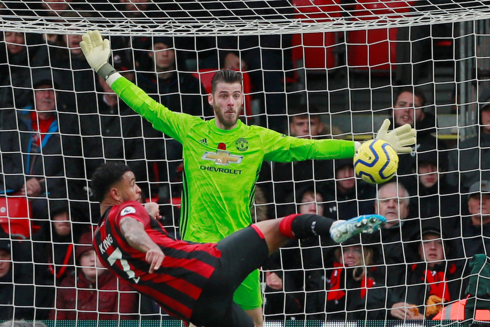 Bournemouth's Joshua King scores their first goal, Bournemouth November 2, 2019. u00e2u20acu201d Action Images handout via Reuters/Andrew Couldridge 