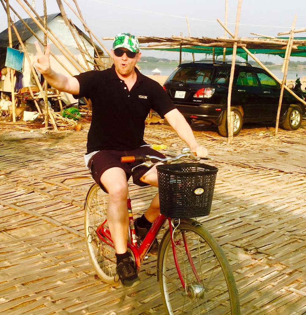 The German-born entrepreneur used alternative modes of transport instead of driving a car to reduce his carbon footprint. u00e2u20acu201d Picture courtesy of Matthias Gelber