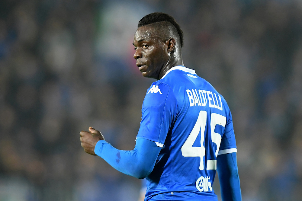 Bresciau00e2u20acu2122s Mario Balotelli reacts during the Serie A match with Inter Milan at Stadio Mario Rigamonti in Brescia October 29, 2019. u00e2u20acu201d Reuters pic