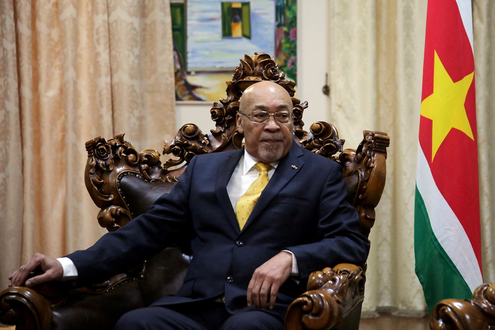 Suriname's President Desi Bouterse is pictured during a meeting with Russian Foreign Minister Sergey Lavrov at the Presidential palace in Paramaribo, Suriname July 27, 2019. u00e2u20acu201d Reuters pic