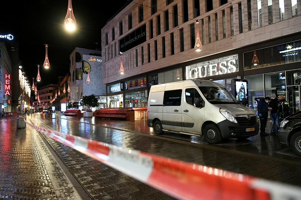 The site of a stabbing on a shopping street is pictured at The Hague, Netherlands November 29, 2019. u00e2u20acu201d Reuters pic