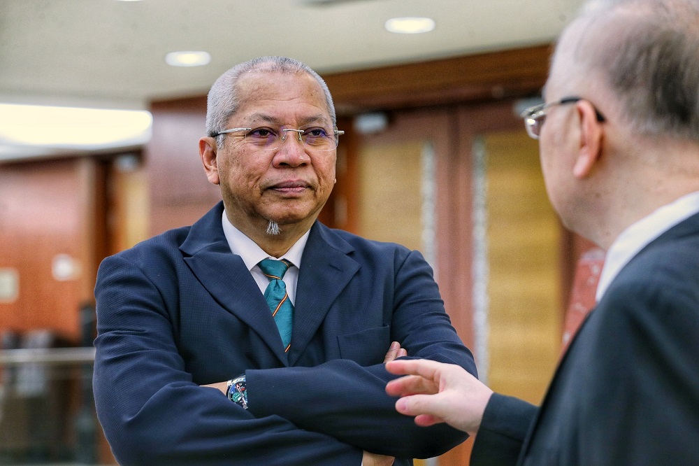 Tan Sri Annuar Musa is pictured at the Parliament Lobby in Kuala Lumpur November 6, 2019. u00e2u20acu201d Picture by Ahmad Zamzahuri 