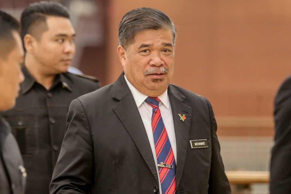 Defence Minister Mohamad Sabu at the Parliament Lobby in Kuala Lumpur November 13, 2019. u00e2u20acu201d Picture by Firdaus Latif