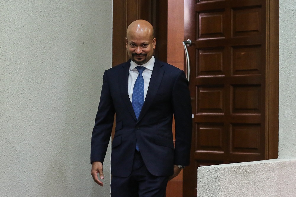 1MDB former chief executive officer Arul Kanda Kandasamy at the Kuala Lumpur High Court Complex November 13, 2019. 