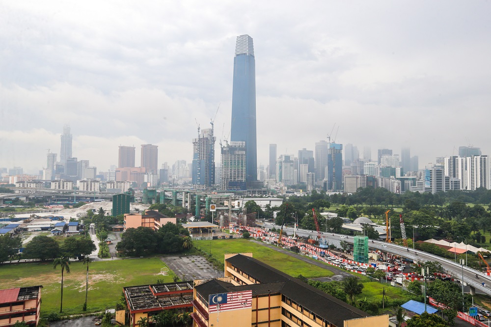 A general view of the Tun Razak Exchange building in Kuala Lumpur November 15, 2019. u00e2u20acu201d Picture by Firdaus Latif