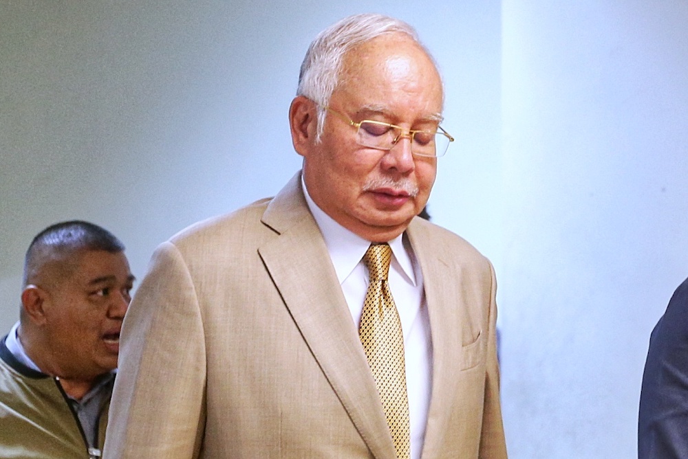 Datuk Seri Najib Razak is pictured at the Kuala Lumpur High Court November 18, 2019. u00e2u20acu201d nPicture by Ahmad Zamzahuri