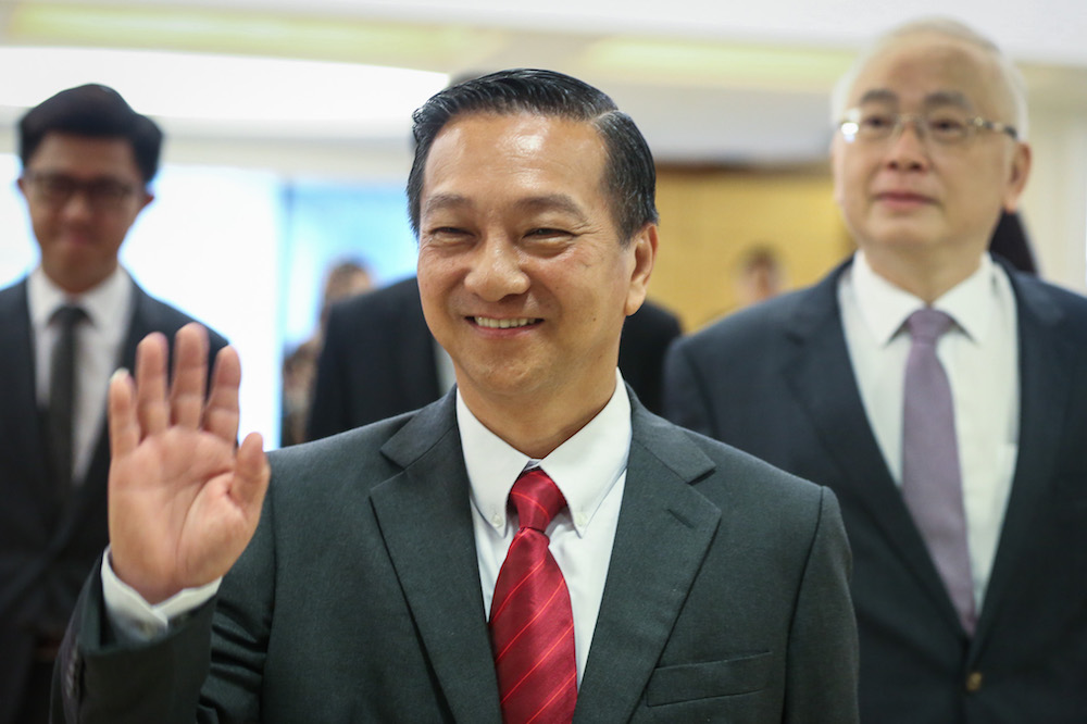 Tanjung Piai MP Datuk Seri Wee Jeck Seng after being sworn in as a member of the Dewan Rakyat in Kuala Lumpur November 18, 2019. — Picture by Yusof Mat Isa