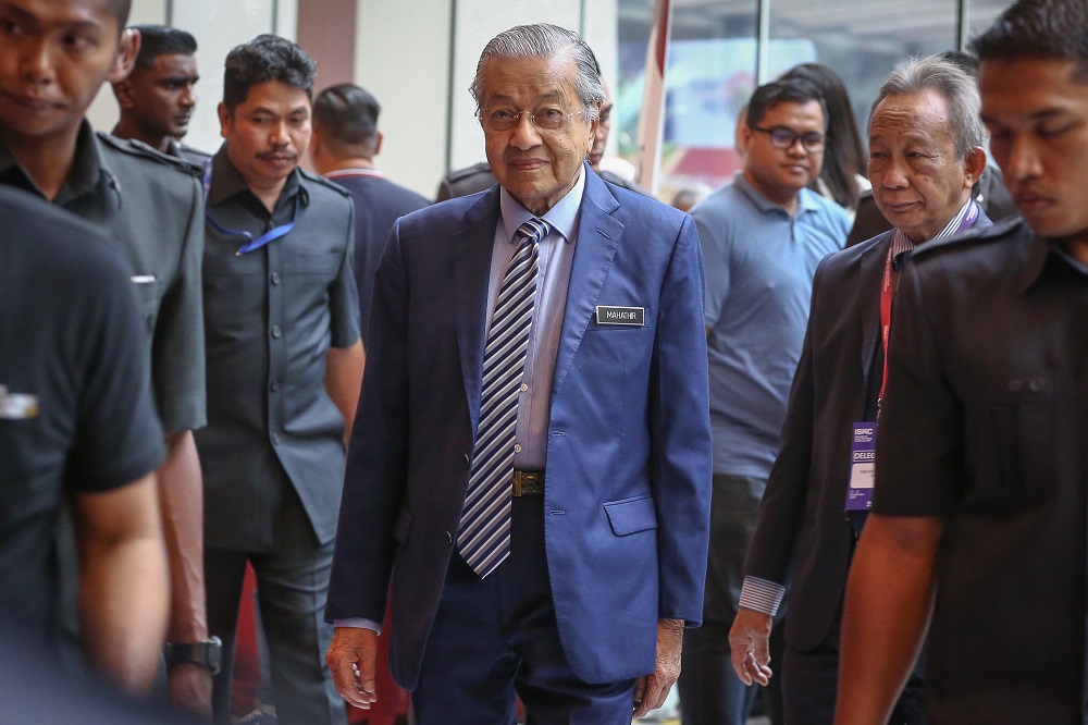 Prime Minister Tun Dr Mahathir Mohamad at the International Social Well-Being Conference 2019 in Kuala Lumpur November 21, 2019. u00e2u20acu201d Picture by Yusof Mat Isa