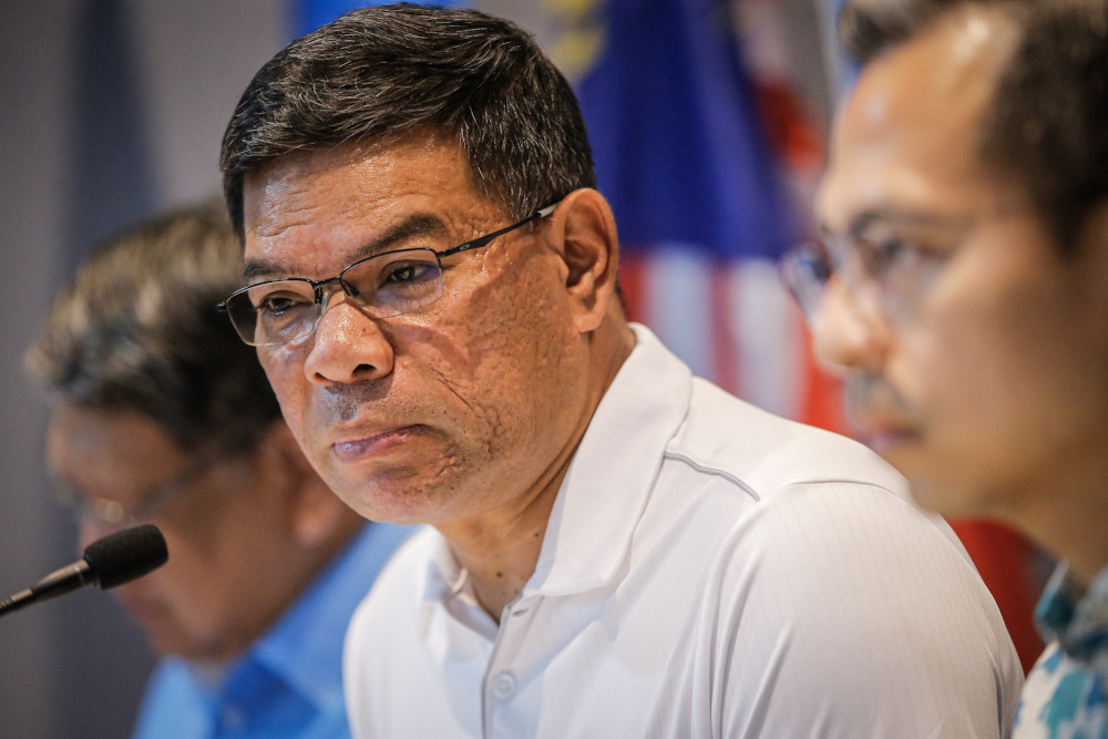 PKR secretary-general Datuk Seri Saifuddin Nasution Ismail speaks during the press conference at PKR headquarters in Damansara on November 24, 2019. u00e2u20acu201d Picture by Hari Anggara
