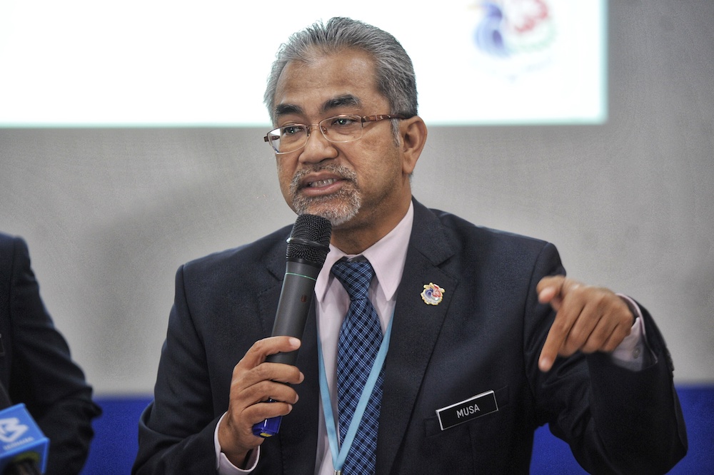 Tourism Malaysia director-general Datuk Musa Yusof speaks during a press conference in Putrajaya November 26, 2019. u00e2u20acu201d Picture by Shafwan Zaidon