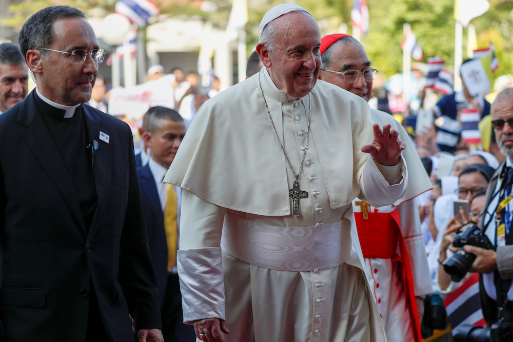 Pope Francis visits St Peteru00e2u20acu2122s Parish church in the Sam Phran district of Nakhon Pathom Province, Thailand November 22, 2019. u00e2u20acu201d Reuters pic