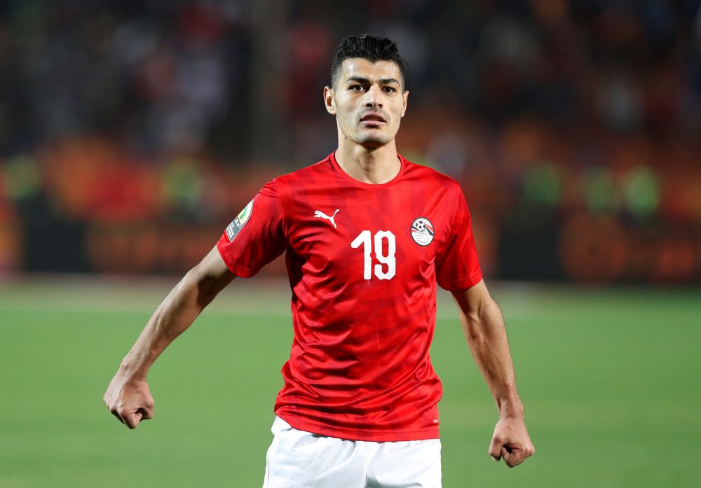 Egypt's Abdel Rahman Magdi celebrates after scoring the second goal against South Africa November 19, 2019. u00e2u20acu2022 Reuters pic
