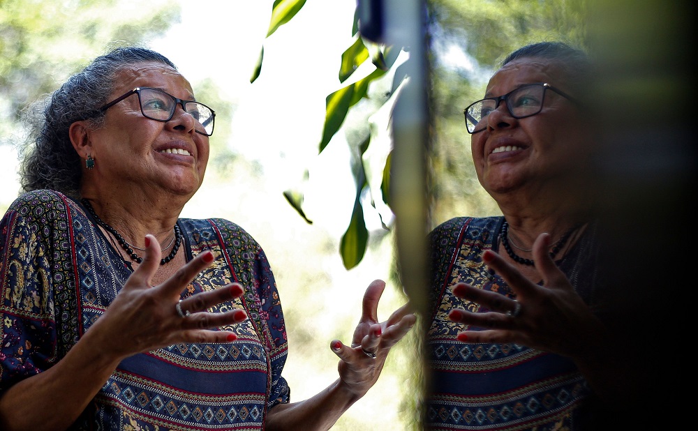 Brazilian Thais de Azevedo, 71, a transgender person who was victim of violence and had her teeth rebuilt by the project u00e2u20acu02dcTurma do Bemu00e2u20acu2122, poses during an interview with AFP in Sao Paulo, Brazil October 4, 2019. u00e2u20acu201d AFP pic  