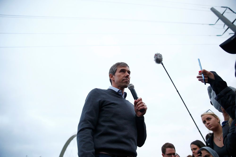 Former Rep. Beto Ou00e2u20acu2122Rourke speaks before a Democratic Party fundraising dinner, the Liberty and Justice Celebration, in Des Moines, Iowa, November 1, 2019. u00e2u20acu201d Reuters pic
