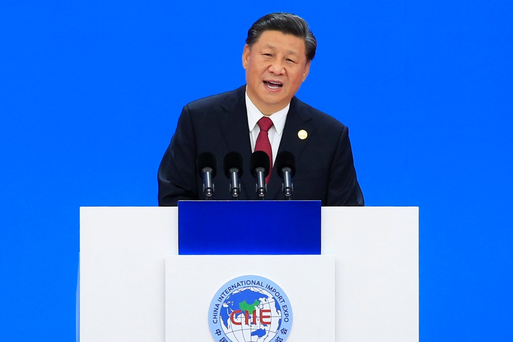 Chinese President Xi Jinping delivers a speech at the opening ceremony of the second China International Import Expo (CIIE) in Shanghai November 5, 2019. u00e2u20acu2022 Reuters pic