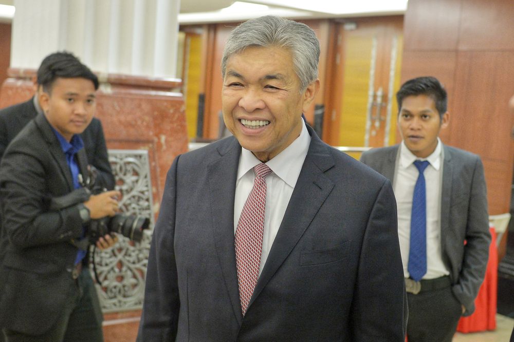 Bagan Datuk MP Datuk Seri Ahmad Zahid Hamidi arrives at Parliament building in Kuala Lumpur, November 20, 2019. u00e2u20acu201d Picture by Shafwan Zaidon