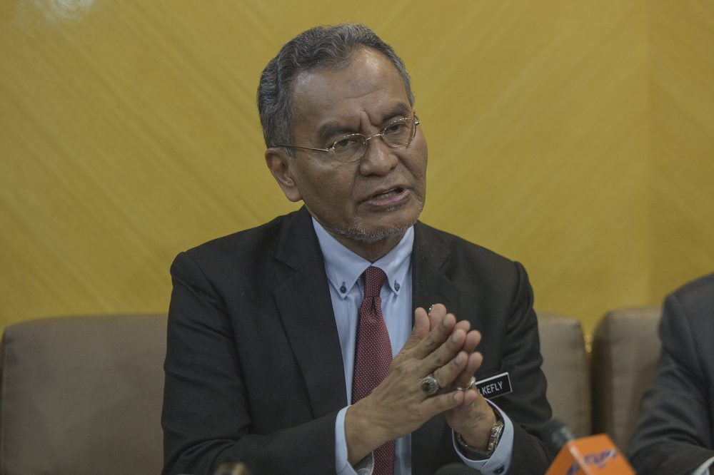 Health Minister Datuk Seri Dzulkefly Ahmad speaks during a press conference in Putrajaya, November 8, 2019. u00e2u20acu2022 Picture by Shafwan Zaidon