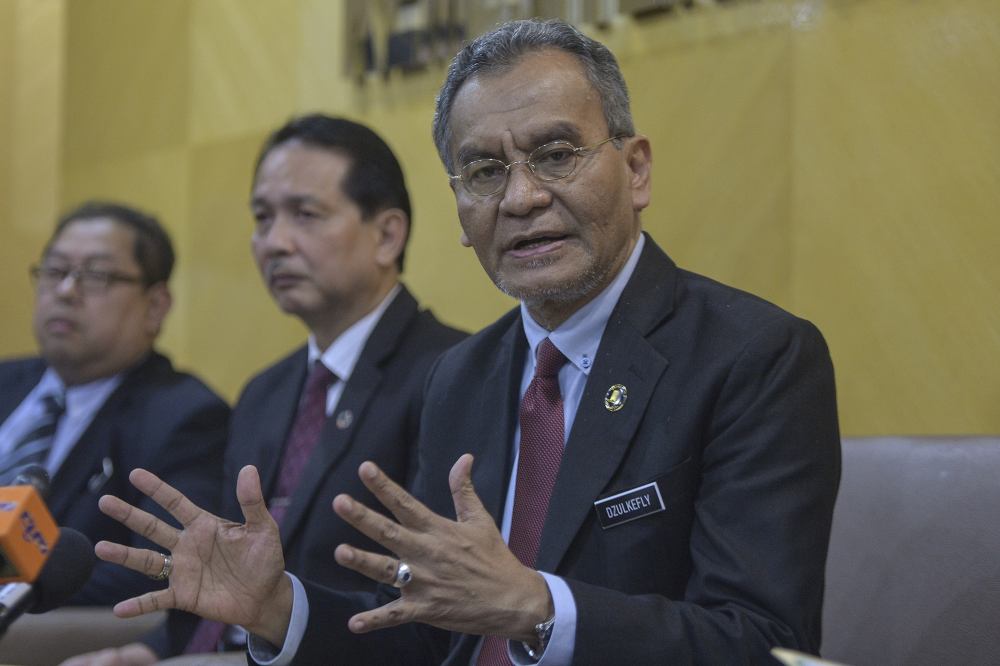 Health Minister Datuk Seri Dzulkefly Ahmad speaks during a press conference in Putrajaya, November 8, 2019. u00e2u20acu2022 Picture by Shafwan Zaidon