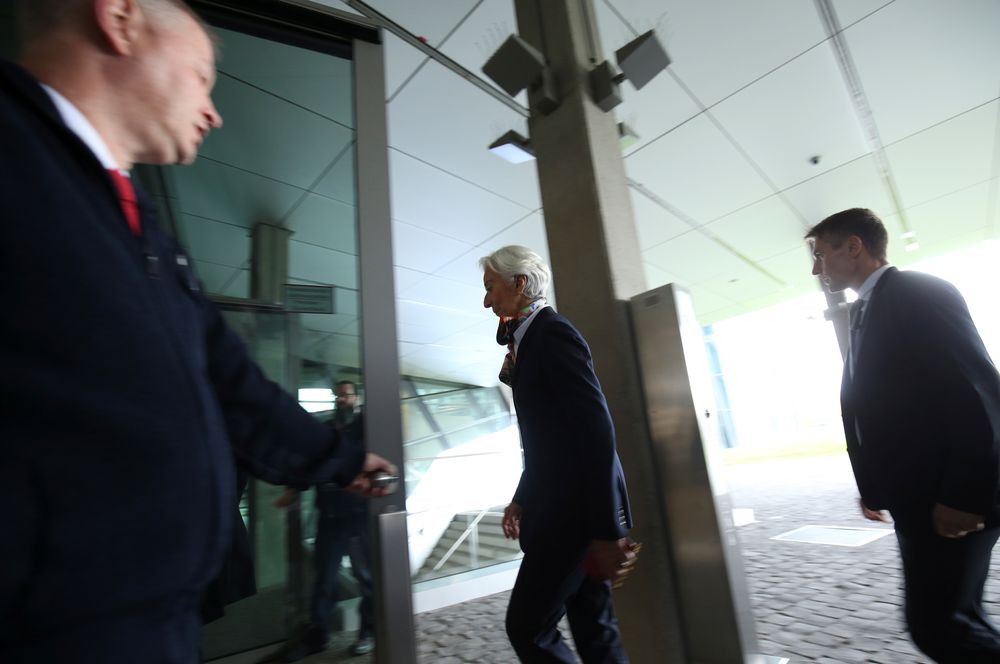 European Central Banku00e2u20acu2122s President Christine Lagarde arrives at the ECBs headquarter in Frankfurt, Germany, November 4, 2019. u00e2u20acu201d Reuters pic