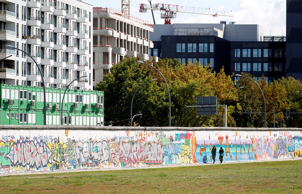 New apartment and office buildings are pictured beside the East Side Gallery, the largest remaining part of the former Berlin Wall, in Berlin, Germany September 19, 2019. u00e2u20acu201d Reuters pic