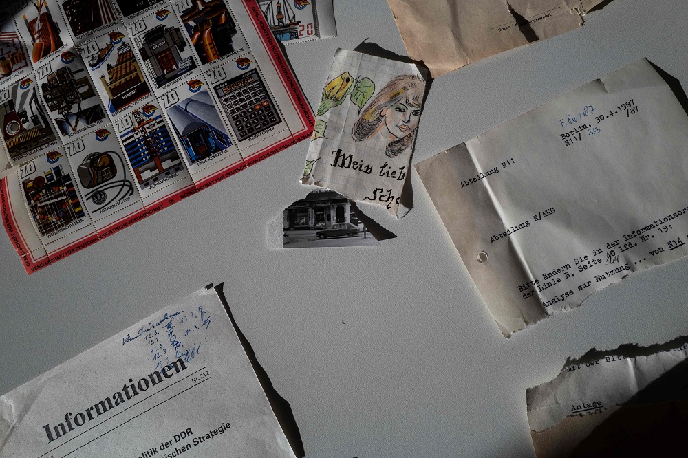 Torn or shredded Stasi documents earmarked for destruction after the fall of the Berlin wall in 1989 are seen in the former headquarters of the Stasi (East German communist secret police), in Berlin October 30, 2019. u00e2u20acu201d AFP pic 