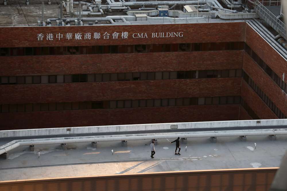 Protesters are seen on a rooftop of the Hong Kong Polytechnic University (PolyU), in Hong Kong November 22, 2019. u00e2u20acu2022 Reuters pic