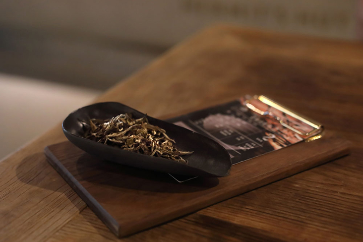 The 2013 Old Tree 'Bai Mu Dan' comes from the owner’s exclusive collection of white teas.