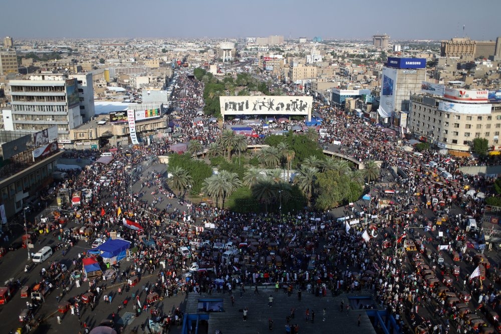 General view of Iraqi demonstrators on the streets during anti-government protests in Baghdad, Iraq November 2, 2019. u00e2u20acu201d Reuters pic 