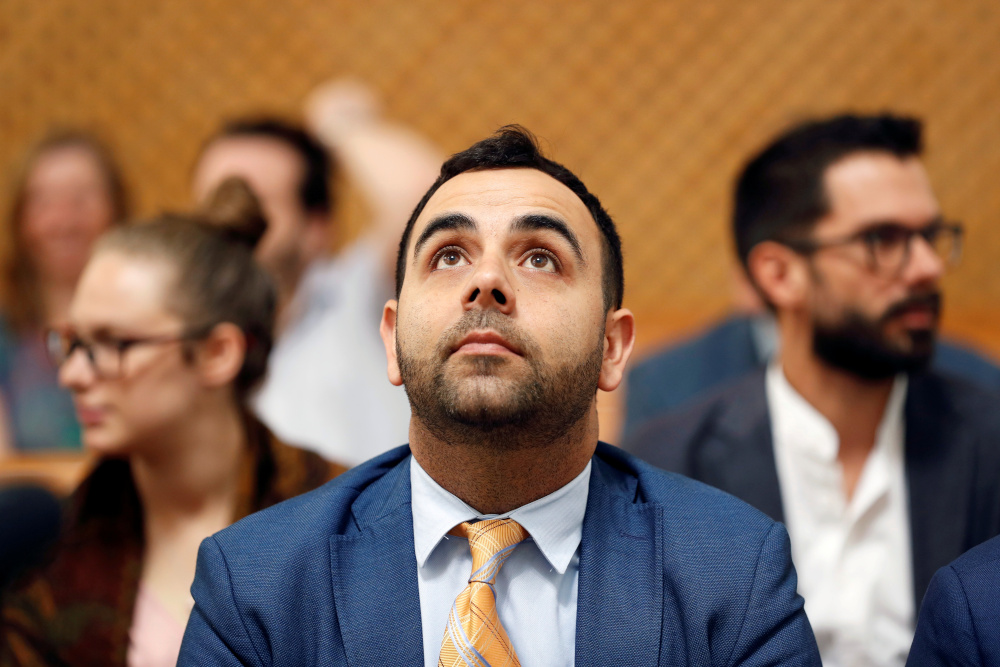 Omar Shakir, Human Rights Watch Israel and Palestine Director, looks up before his hearing at Israelu00e2u20acu2122s Supreme Court in Jerusalem September 24, 2019. u00e2u20acu201d Reuters pic 