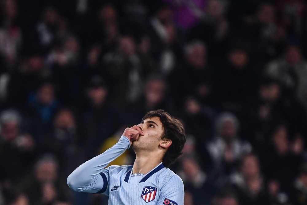 Atletico Madridu00e2u20acu2122s Portuguese forward Joao Felix reacts during the Uefa Champions League Group D football match Juventus Turin vs Atletico Madrid November 26, 2019 at the Juventus Allianz stadium in Turin. u00e2u20acu201d AFP pic 