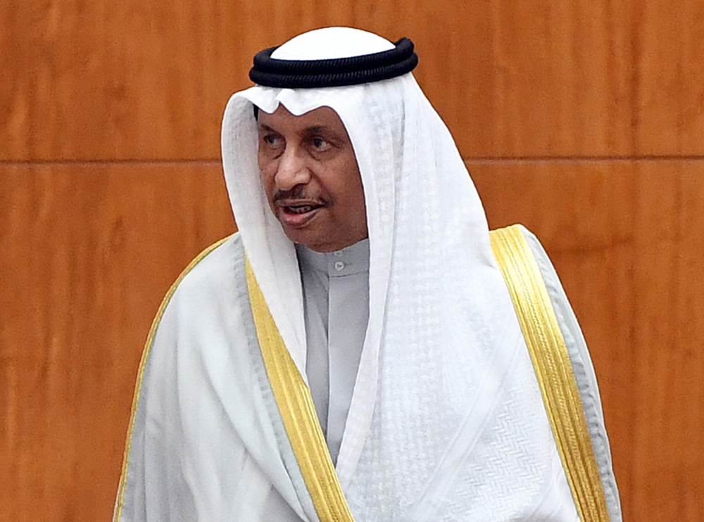 Kuwaiti Prime Minister Sheikh Jaber al-Mubarak al-Sabah arrives to attend a parliament session at Kuwaitu00e2u20acu2122s national assembly in Kuwait City on November 12, 2019. u00e2u20acu201d AFP pic