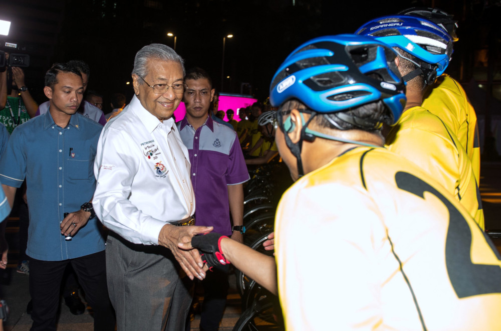 Prime Minister Tun Dr Mahathir Mohamad at the launch of the Petronas LTdL 2020 in Kuala Lumpur November 23, 2019. u00e2u20acu201d Bernama pic 