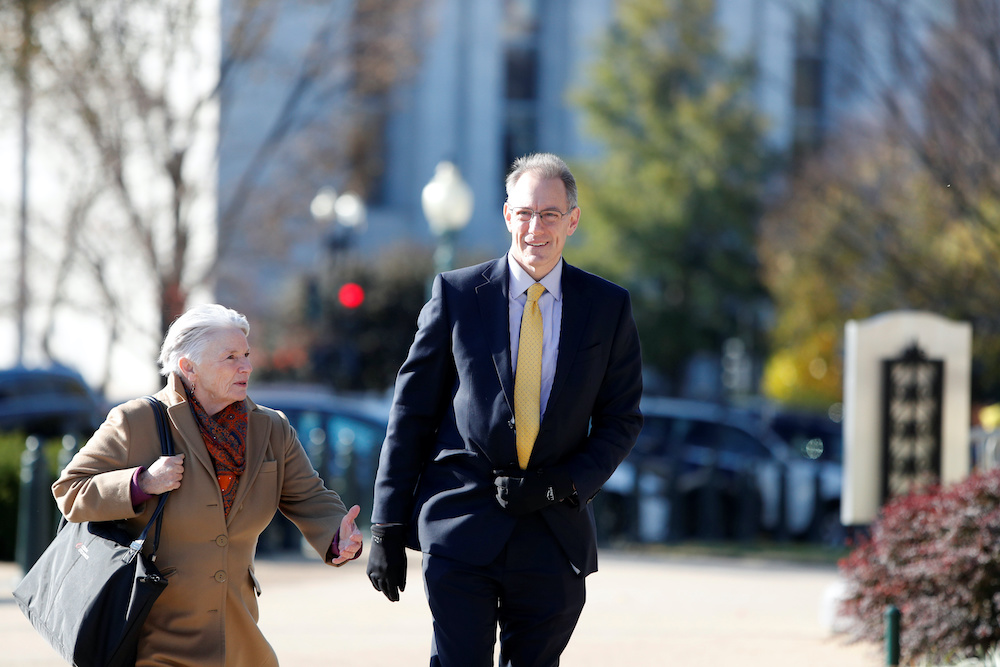 Mark Sandy, official of the Office of Management and Budget, arrives for a closed-door deposition as part of the House of Representatives impeachment inquiry into US President Trump on Capitol Hill in Washington, UA, November 16, 2019. u00e2u20acu201d Reuters pic