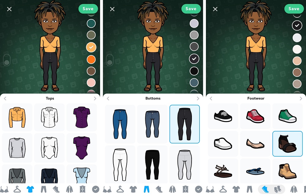 Snapchat is rolling out a new feature to Bitmoji that lets users customise each part of their avataru00e2u20acu2122s outfit. u00e2u20acu201d Picture courtesy of Snap Inc 