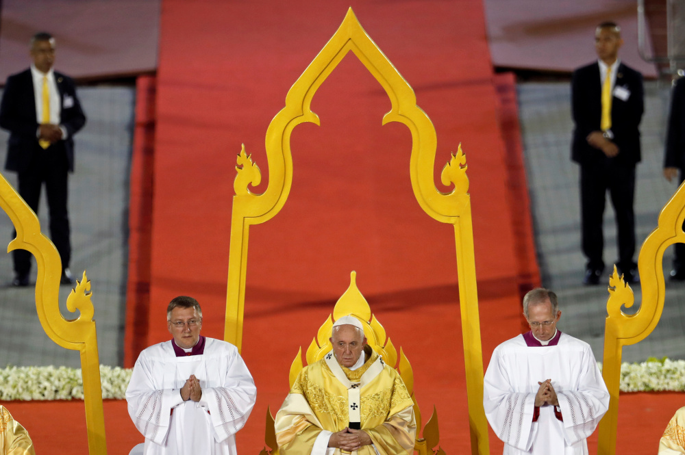 Pope Francis leads the Holy Mass at the National Stadium in Bangkok, Thailand, November 21, 2019. u00e2u20acu201d Reuters pic 