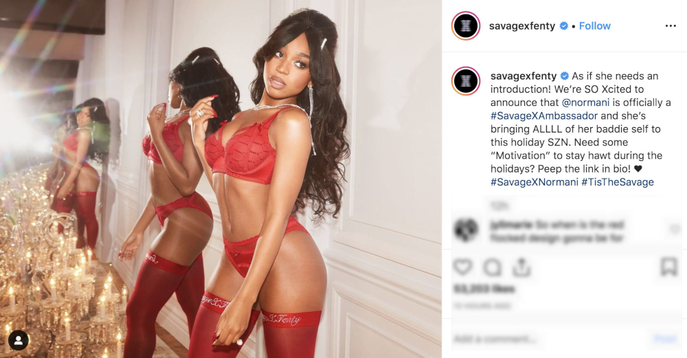 Savage X Fenty Instagram 2019 featuring Normani. u00e2u20acu201d Picture from Instagram/@savagexfenty via AFP-Relaxnews 