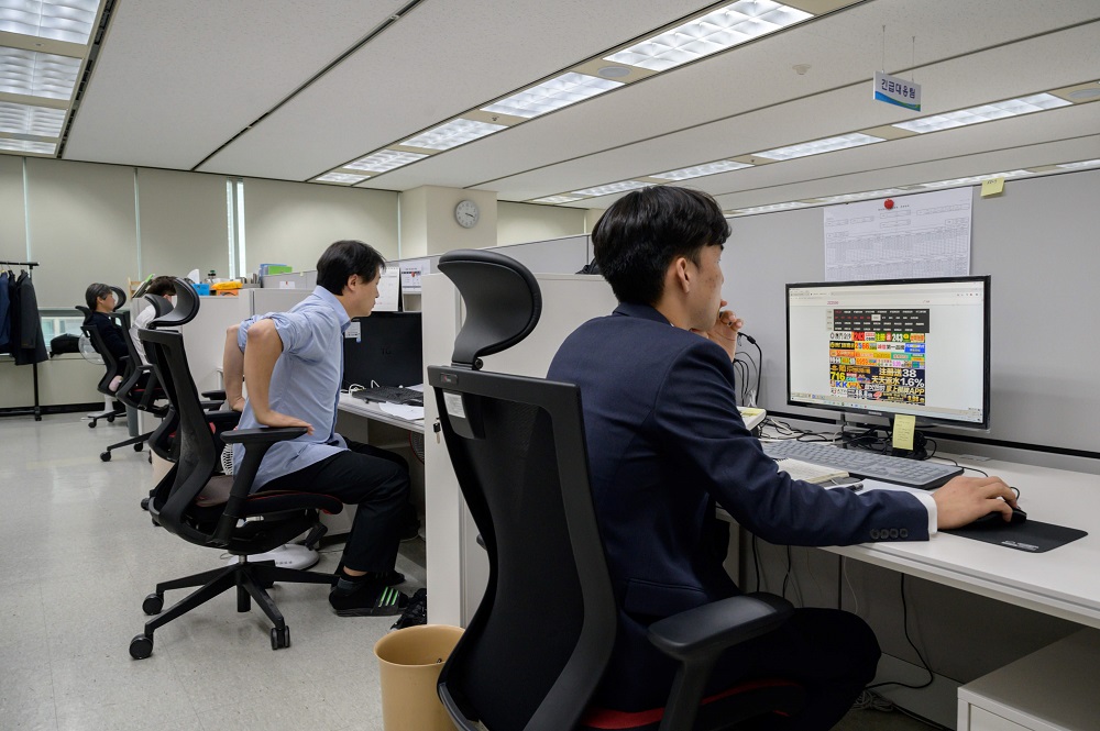 This photo taken on November 8, 2019 shows an office of the Korea Communications Standards Commission (KCSC) in Seoul tasked with hunting down and removing internet sex videos posted without consent. u00e2u20acu201d AFP pic  