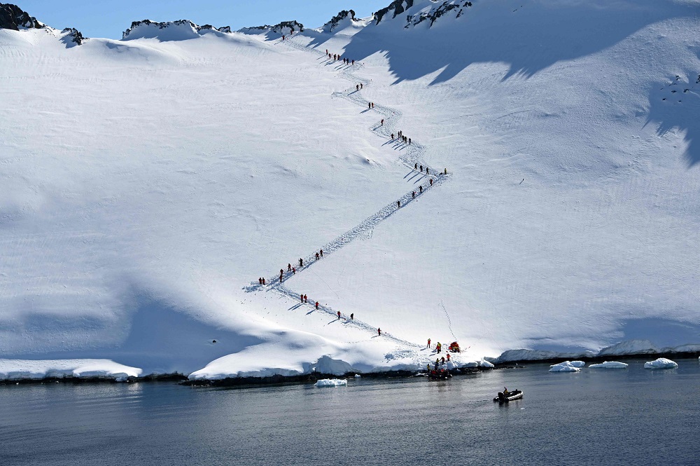 Tourists visit Orne Harbur in South Shetland Islands, Antarctica November 8, 2019. u00e2u20acu201d AFP pic