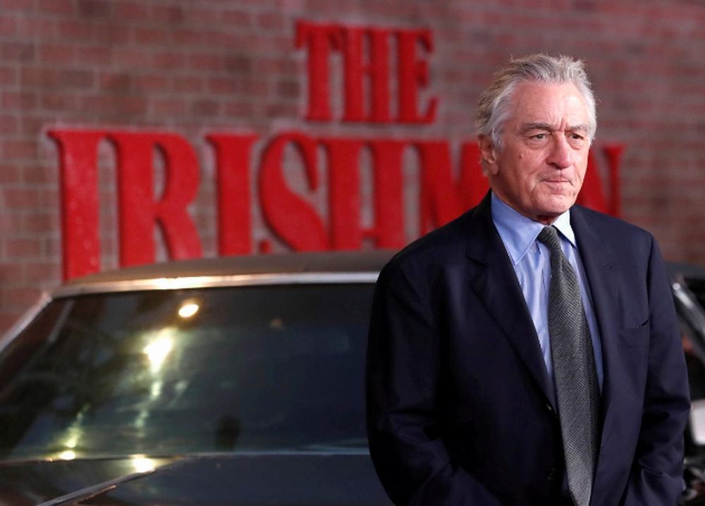 Producer and cast member Robert De Niro arrives for the premiere of film u00e2u20acu02dcThe Irishmanu00e2u20acu2122, in Los Angeles, California, October 24, 2019. u00e2u20acu201d Reuters pic