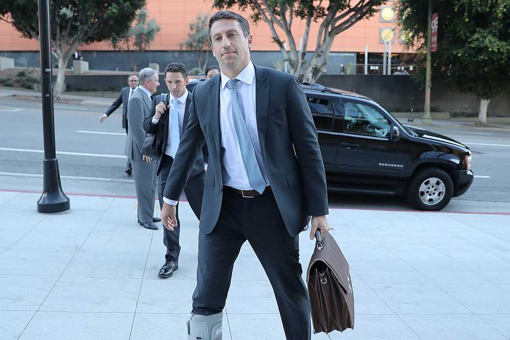 Defendant Attorney Alexander Spiro arrives for a pretrial hearing for a defamation case in which Elon Musk is accused of defaming British cave diver Vernon Unsworth, California November 25, 2019. u00e2u20acu201d Reuters pic